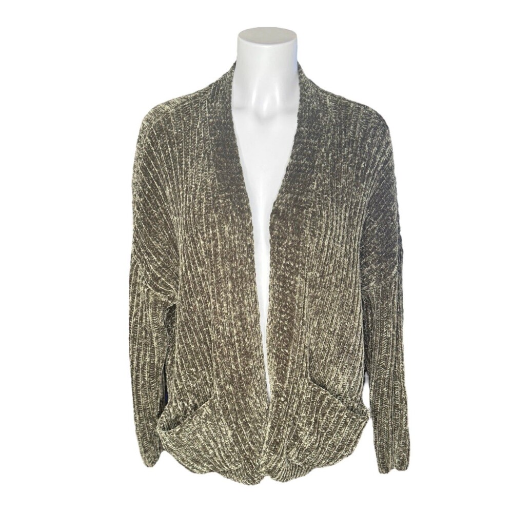 LA Hearts Cocoon Cardigan Sweater Olive Green Super Soft Cozy Pacsun XS/Small